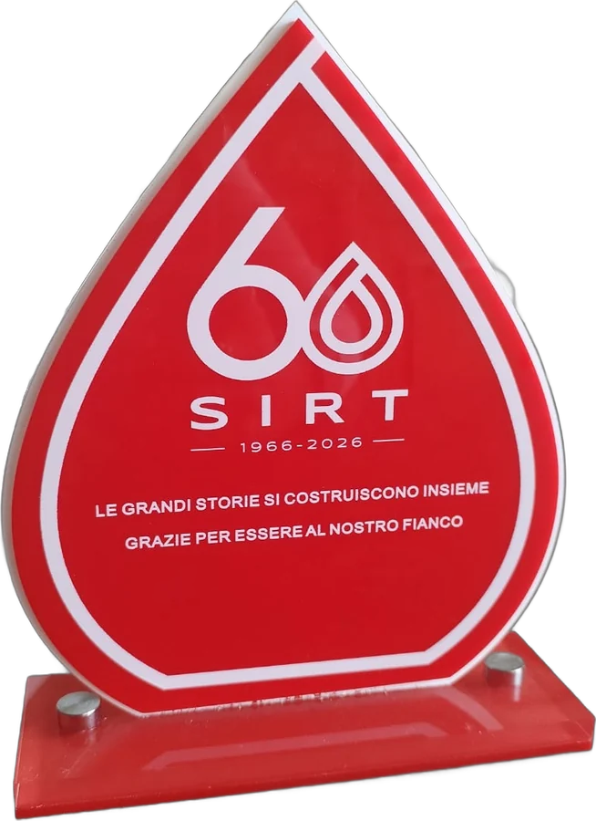 Il premio SIRT realizzato, fronte