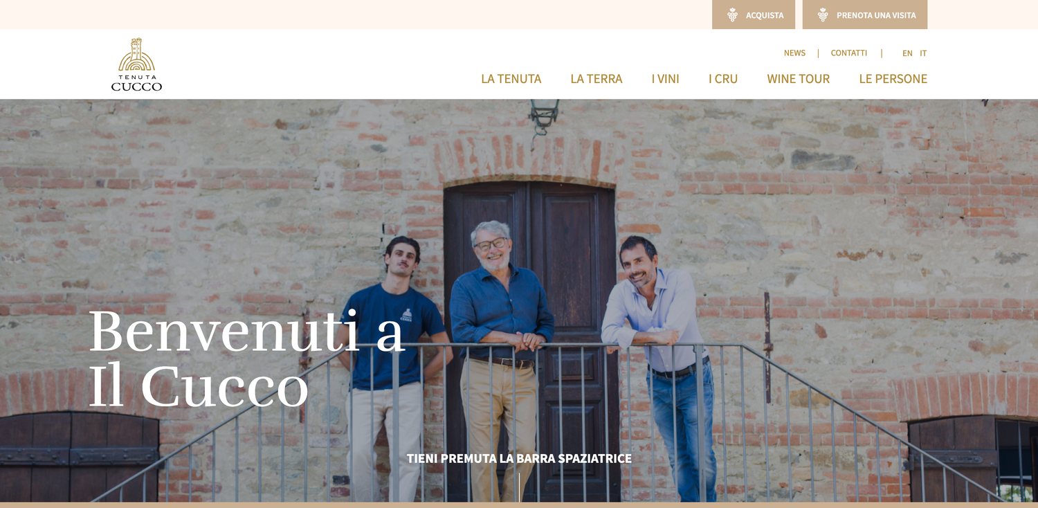 Sito di Tenuta Cucco